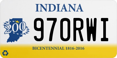 IN license plate 970RWI