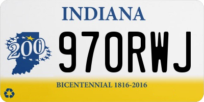 IN license plate 970RWJ