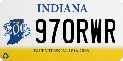 IN license plate 970RWR
