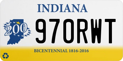 IN license plate 970RWT