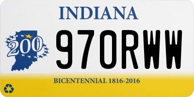 IN license plate 970RWW