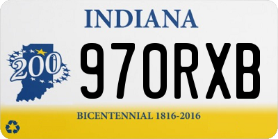 IN license plate 970RXB