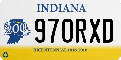 IN license plate 970RXD