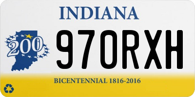 IN license plate 970RXH