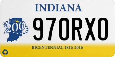 IN license plate 970RXO
