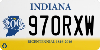 IN license plate 970RXW