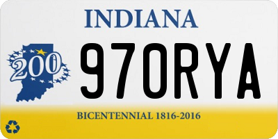 IN license plate 970RYA