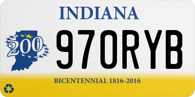 IN license plate 970RYB