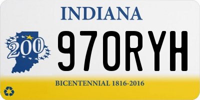 IN license plate 970RYH
