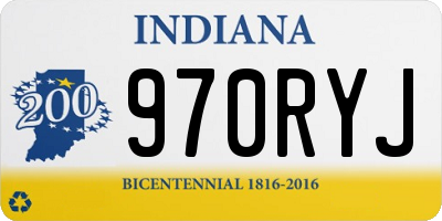 IN license plate 970RYJ