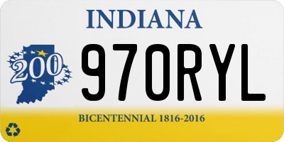 IN license plate 970RYL