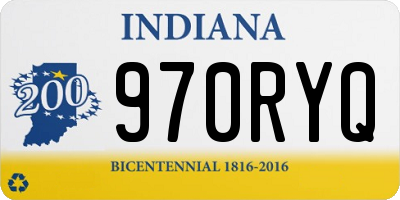 IN license plate 970RYQ