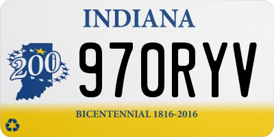 IN license plate 970RYV