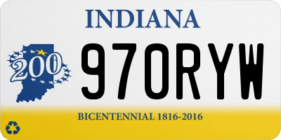 IN license plate 970RYW