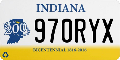 IN license plate 970RYX