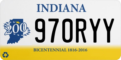 IN license plate 970RYY