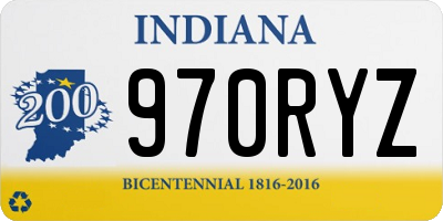 IN license plate 970RYZ