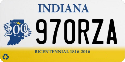 IN license plate 970RZA