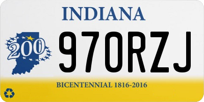 IN license plate 970RZJ