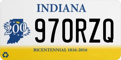 IN license plate 970RZQ