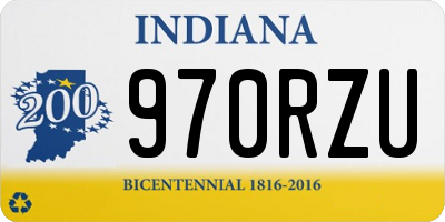 IN license plate 970RZU
