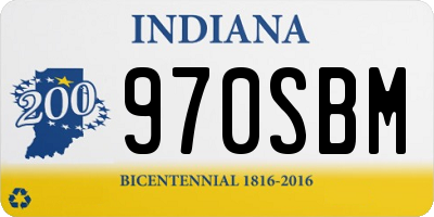 IN license plate 970SBM