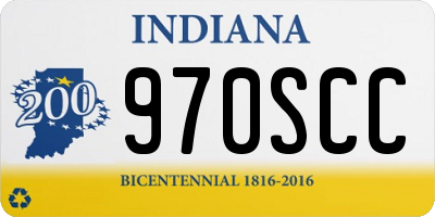 IN license plate 970SCC