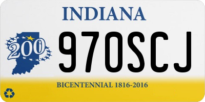 IN license plate 970SCJ