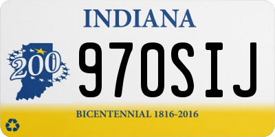 IN license plate 970SIJ