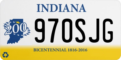 IN license plate 970SJG
