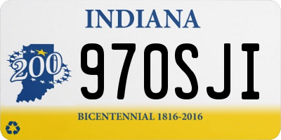 IN license plate 970SJI