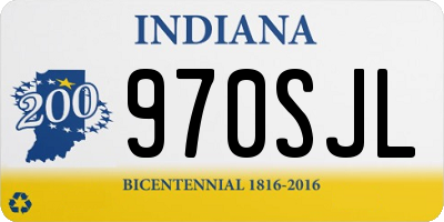 IN license plate 970SJL