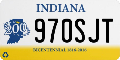 IN license plate 970SJT