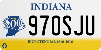 IN license plate 970SJU