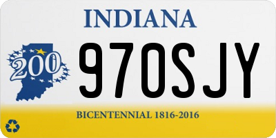 IN license plate 970SJY