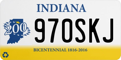 IN license plate 970SKJ