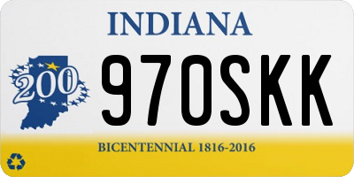 IN license plate 970SKK