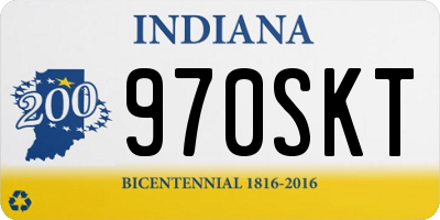 IN license plate 970SKT
