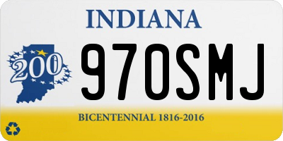 IN license plate 970SMJ