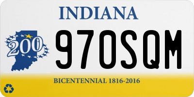 IN license plate 970SQM