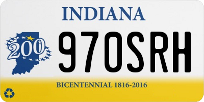 IN license plate 970SRH