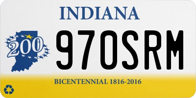 IN license plate 970SRM