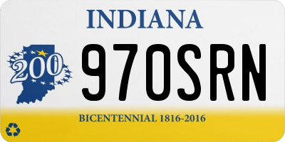 IN license plate 970SRN