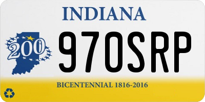 IN license plate 970SRP