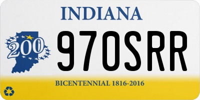 IN license plate 970SRR