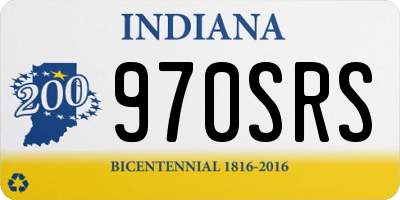 IN license plate 970SRS