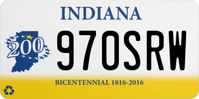 IN license plate 970SRW