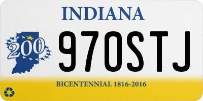 IN license plate 970STJ