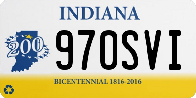 IN license plate 970SVI