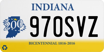 IN license plate 970SVZ
